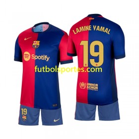 Camiseta FC Barcelona Lamine Yamal 19 Niño Primera Equipación 2024/2025